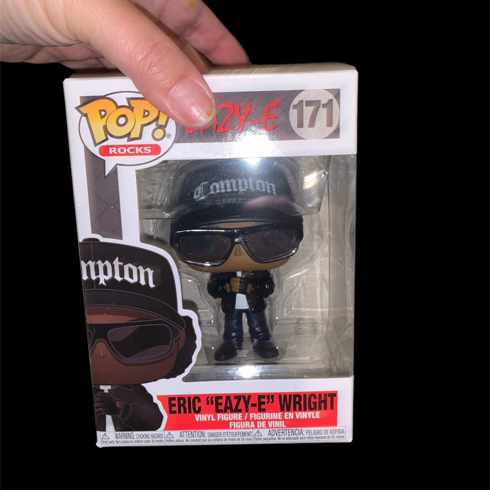 Vaulted New in Box still “Eazy E” Eric Wright Funko Pop in Protector